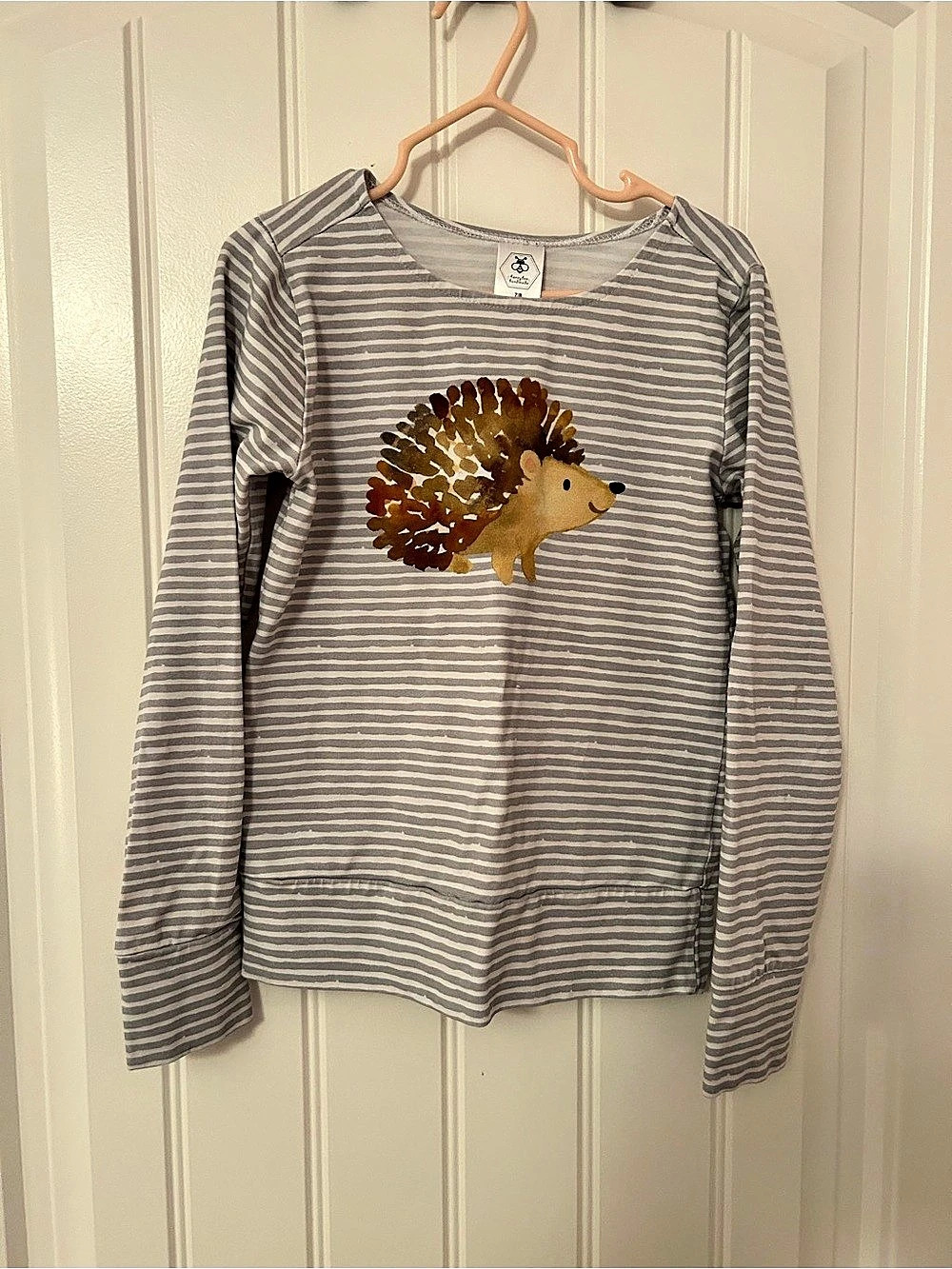 Hedgehog Handmade Striped Hedgehog Long Sleeve Tee Fits Like Size 5/6 Like New